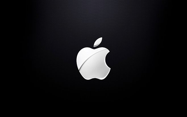 APPLE苹果产品最新主题壁纸(宽屏) 第2张1440x900桌面:灰度苹果标记